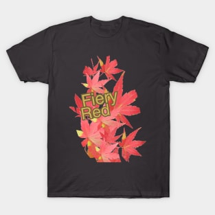 Maple leaves Fiery red T-Shirt